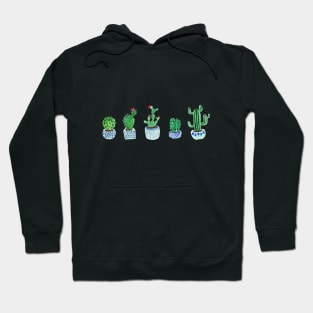 Cactus in watercolor Hoodie